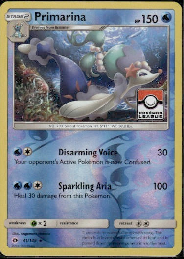 Primarina - 41/149 (Pokemon League)